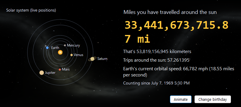 Solar Odometer screenshot